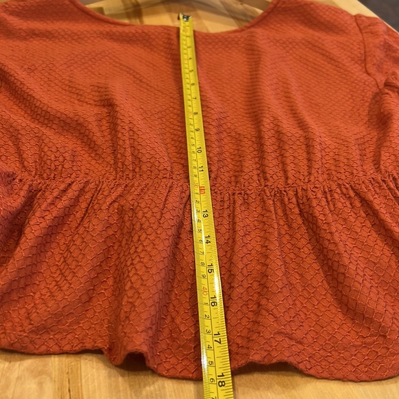 Roxy rust color deep V cropped top - Picture 13 of 13